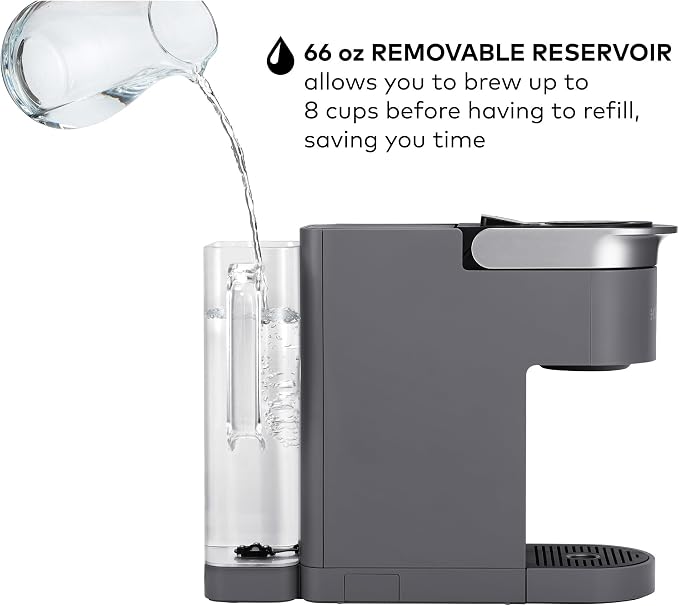 Keurig K-Supreme SMART Single Serve Coffee Maker With Wifi Compatibility, 4 Brew Sizes, And 66oz Removable Reservoir, Compatible with Alexa, Gray - Image 9