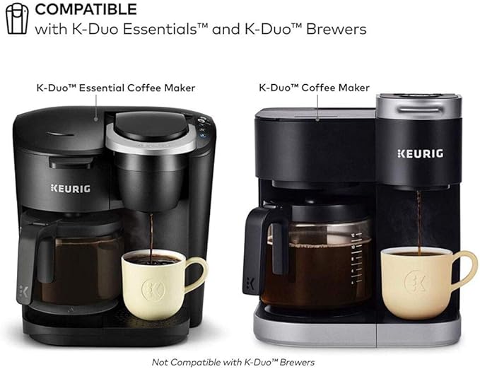 Reusable Keurig K Duo Coffee Filter Only for K-Duo Essentials and K-Duo Brewers Machine, Reusable Mesh Ground Coffee Basket by Geesta