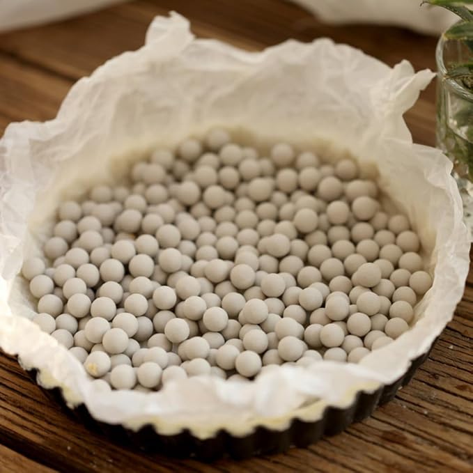 Heat Resistant Ceramic Steam Stone for Baking with Cloth Carry Bag White Pastry Stone for Tart and Bread Baking for Personal Use - Image 6
