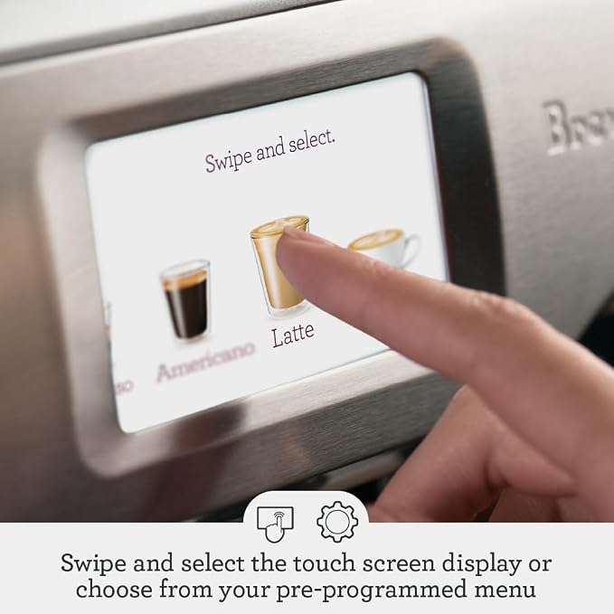 Breville BES880BSS Barista Touch Espresso Machine, Brushed Stainless Steel | Pull barista-quality espresso shots, lattes and cappuccinos at home with semi-automatic coffee maker with built-in grinder - Image 10