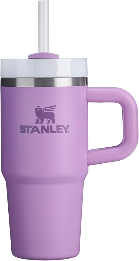 STANLEY Quencher H2.0 Flow State Tumbler, 14 oz, Lilac | Handle and Straw | 3-Position Lid | Cup Holder Compatible for Travel | Insulated Stainless Steel Cup | BPA-Free by Unknown