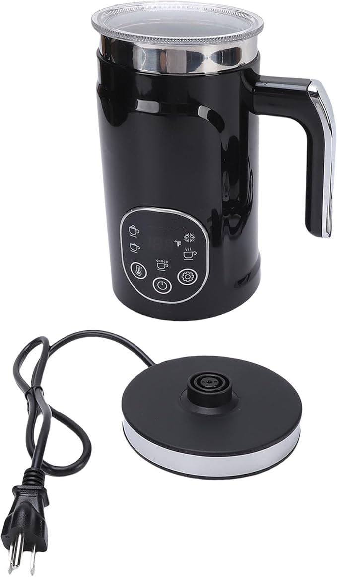Electric Milk Frother Touch Control Adjustable Temperature Automatic Hot and Cold Milk Foam Maker