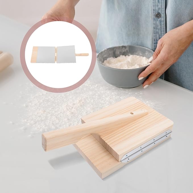 Wooden Dumpling Dough Press Mold Tool for Homemade Dumpling Skin Making, Sturdy Wood Material Easy Press Function, for Kitchen Dough and Noodle Preparation - Image 8