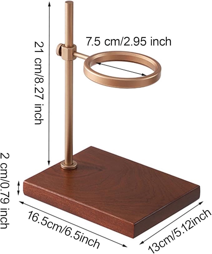 Coffee Dripper Stand Multifunction Reusable Wooden with Base Decorative Pour Over Dripper Portable Drip Coffee Stand