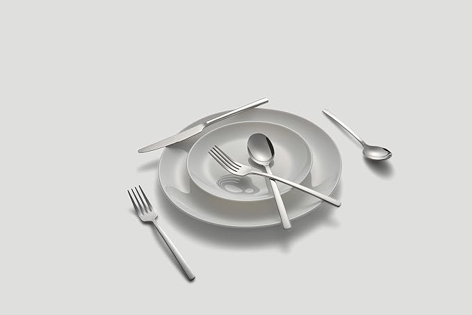 Cambridge Silversmiths Beacon Flatware Set, 18/0 Stainless Steel, Dishwasher Safe, Flatware Collection, Mirror, 45-Piece, Service for 8 - Image 5