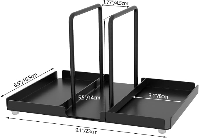Napkin Holder for Table with Salt and Pepper Shakers Caddy, Black | Metal Napkin Holder, Standing Paper Napkin Storage for Kitchen Dining Table Decor - Image 6