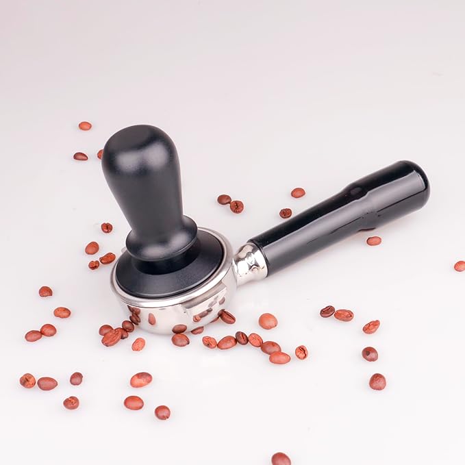 58mm Espresso Tamper, Premium Barista Coffee Tamper with Calibrated Spring Loaded, 100% Stainless Steel Base