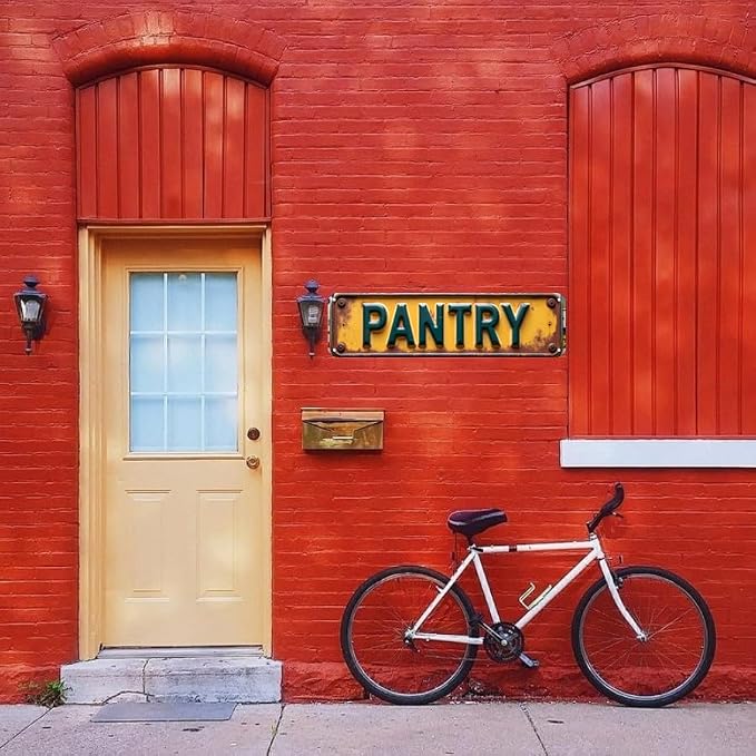 Vintage Metal Art 16x4 “PANTRY” Kitchen Utility Decor - Image 4