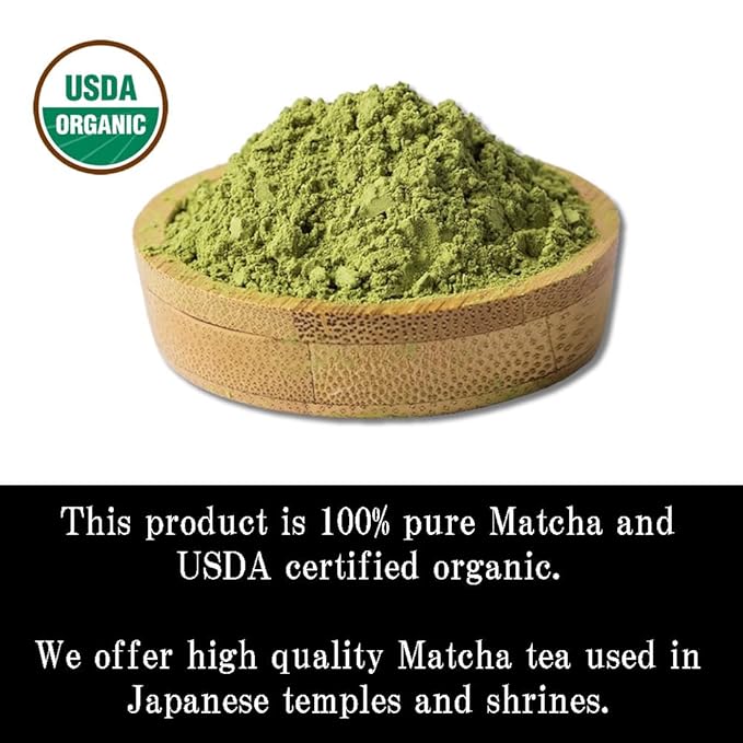 zencha - Japan Kyoto Organic Green Tea Matcha Powder - brilliant dark green - 100% naturally ceremonial grade - zen tea - (1.76 Ounce)