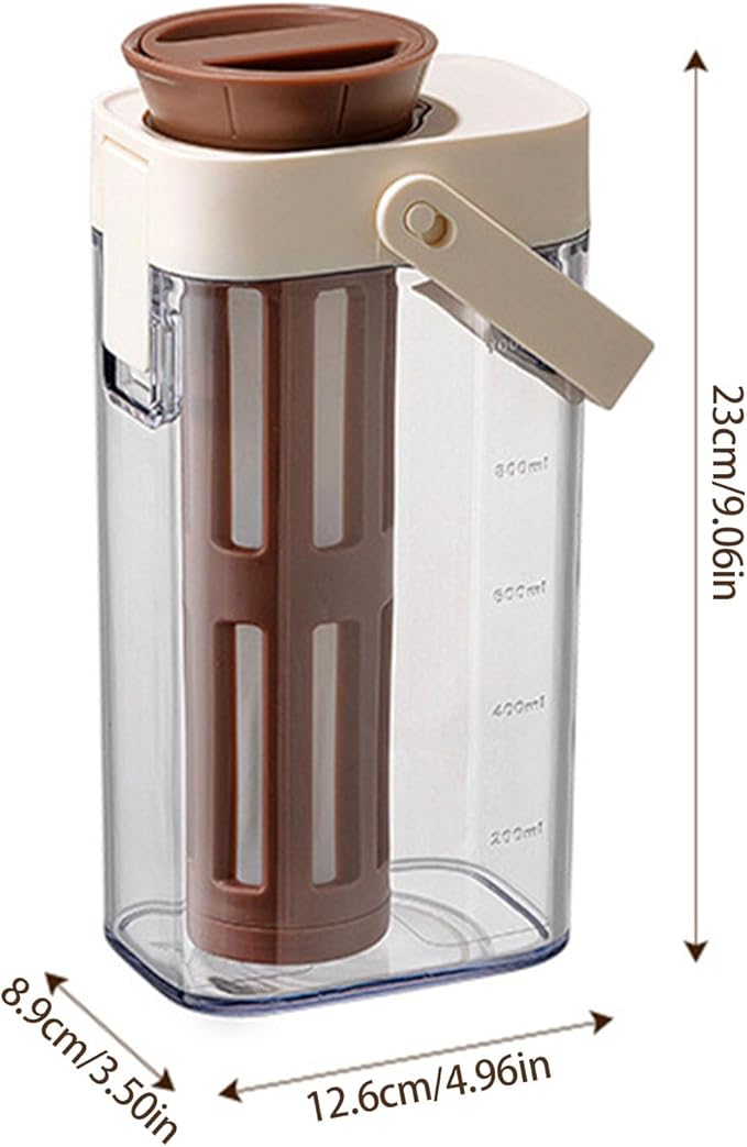 1000ml Cold Brew Coffee Maker with Filter Leak Proof Large Capacity Teas Container with Handle for Home Office Use