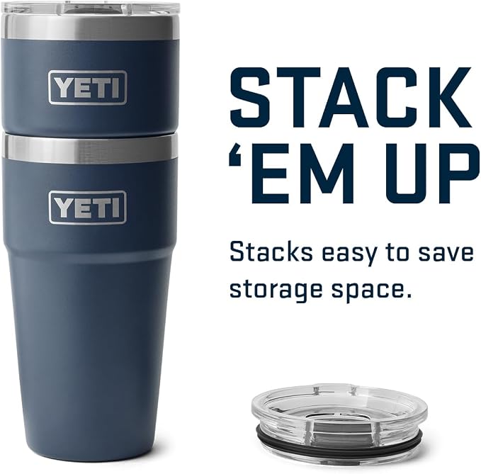 YETI Rambler 20 oz Stackable Tumbler, Stainless Steel, Vacuum Insulated with MagSlider Lid - Image 6