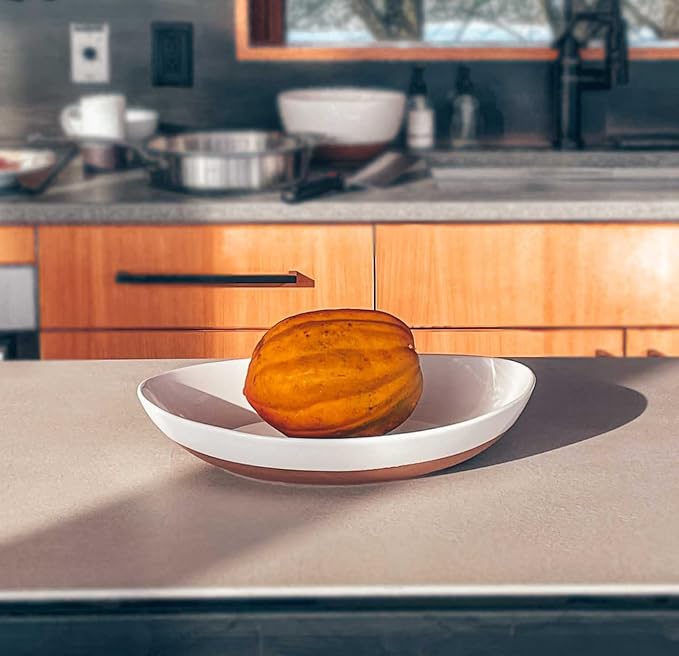 Mora Ceramic Large Serving Bowls- Set of 2 Oval Platters for Entertaining. Modern Kitchen Dishes for Dinner, Fruit, Salad, Turkey, etc. Oven, Dishwasher Safe, 55/35 oz, 13.5" / 11.8" - Vanilla White - Image 7
