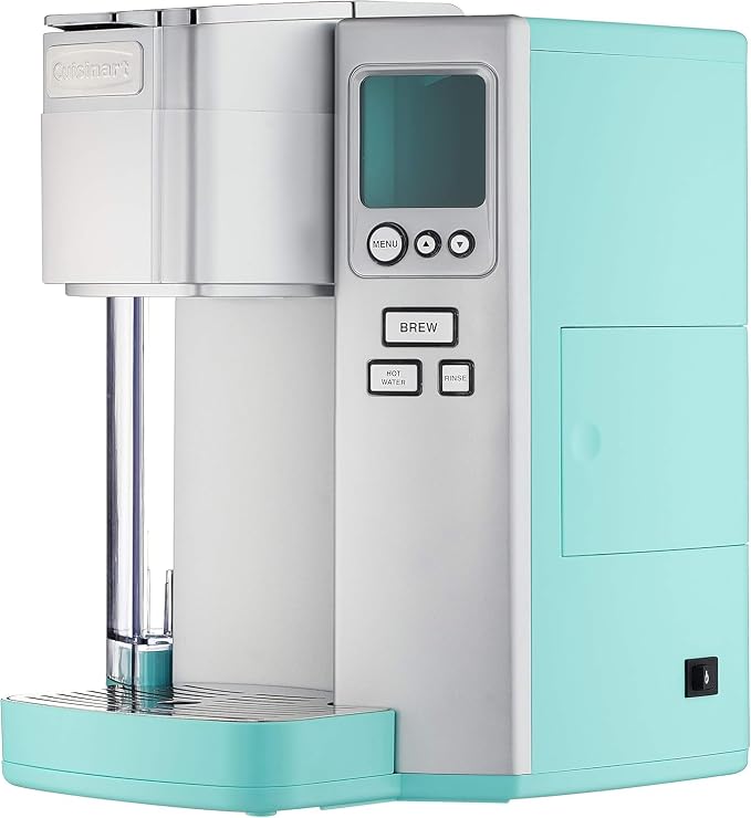 Cuisinart Coffee Maker, Single Serve 72-Ounce Reservoir Coffee Machine, Programmable Brewing & Hot Water Dispenser, Stainless Steel, Robins Egg Blue - Image 7