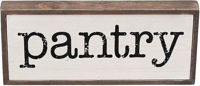 Pantry Rustic Wood Block Signs For Kitchen, Farmhouse Pantry Sign For Home Decor by Parisloft