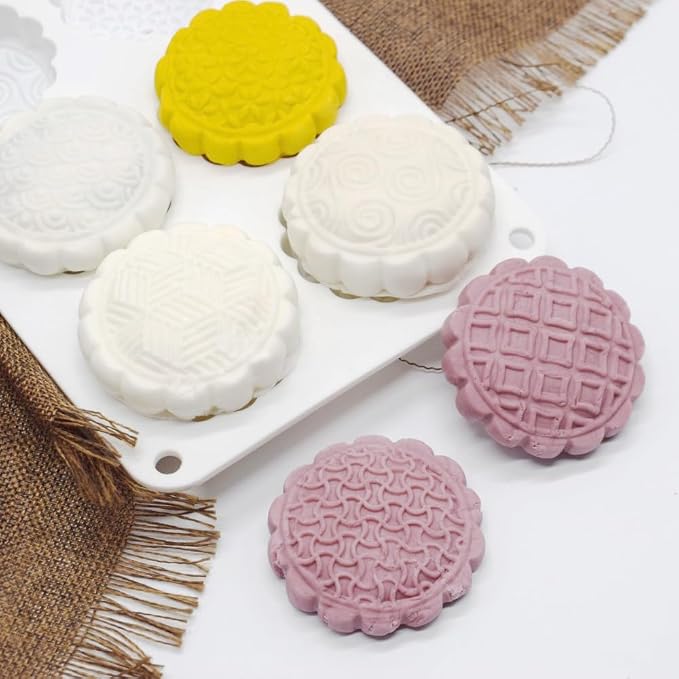 Silicone Mold for Cake DIY Baking Chocolate Eco-Friendly Cake Mold Candy Chocolate Cake Mould Baking DIY Kitchen Accessiories (Mooncake M_8.52 X5.8 X0.84 inch) - Image 4