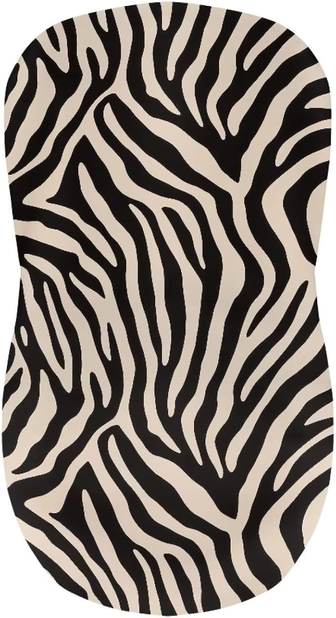 Zebra Stripe Bar Stool Covers High Stool Chair Cover for Party Kitchen Club, Reusable Waterproof 2 Pcs Bar Stool Covers Decorative Covers - Image 4