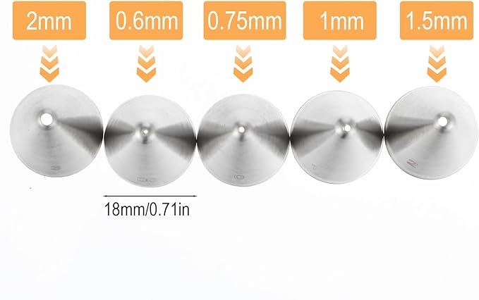 5pcs Small Writing Piping Tip Round Icing Tips, Cake Decorating Supplies Piping Tips, Piping Nozzles Decorating Tips, Baking Tools For Buttercream, Icing, Birthday Cake, Cupcake, DIY Art