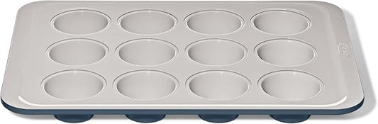 OXO Good Grips Non-Stick Pro Ceramic Coated Metal Bakeware 12 Cup Muffin Pan – Storm Blue by Unknown