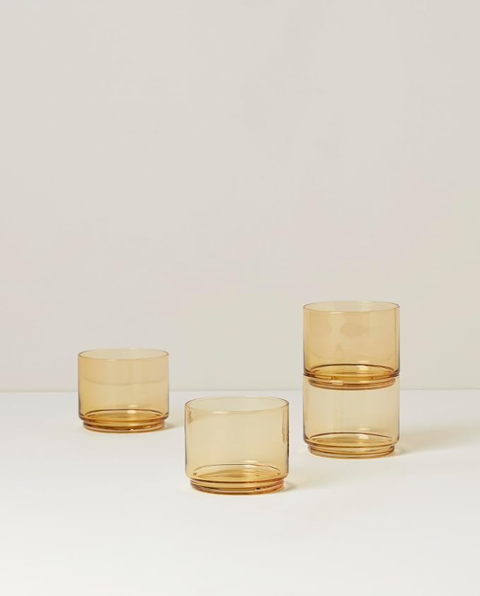 Lenox Tuscany Classics 4Pc Short Glasses, 1.10, Orange - Image 2