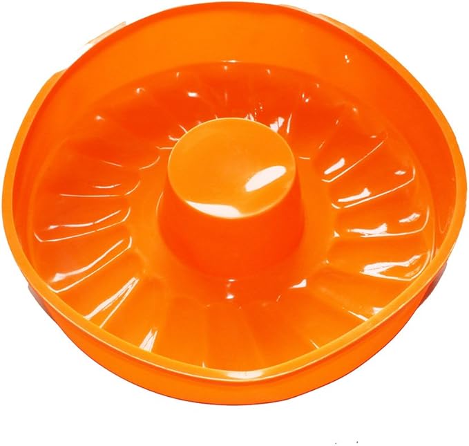 X-Haibei 9.5 Inch Round Cake Pan - Flexible Silicone Baking Mold for Cakes, Ice Cream, Jello, Bread, Cheesecake - Non-Stick, Dishwasher Safe