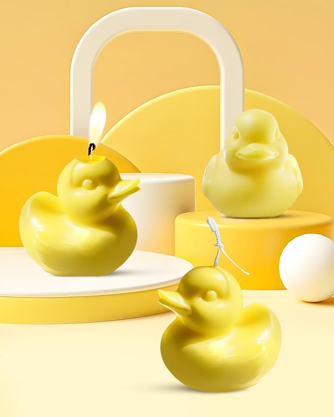 Duck Silicone Mold - 3D Duck-Shaped Candle & Chocolate Fondant Mold for Resin, Plaster, Aroma Resin, Clay Craft - Image 5