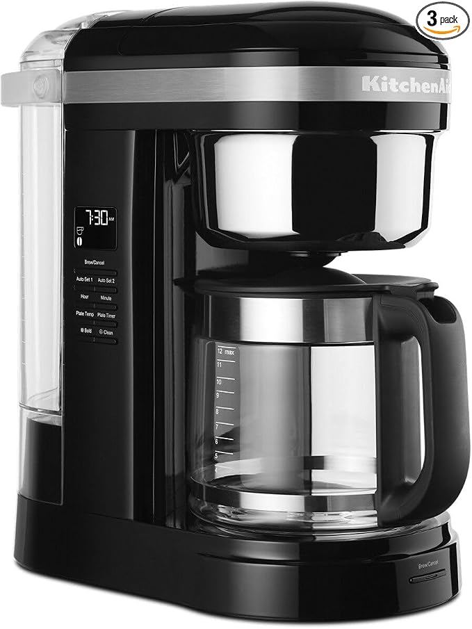 KitchenAid 12 Cup Drip Coffee Maker, Spiral Showerhead and Warming Plate by Unknown