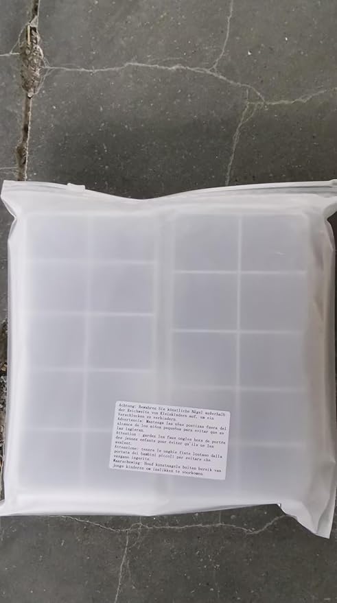 2 Pieces Nail Tip Box Empty False Nail Tips Organizer Box with 10 Number Spaces Storage Case Container Nails Plastic Grid Boxes for Fingernail Crystal Jewelry Accessories(White)