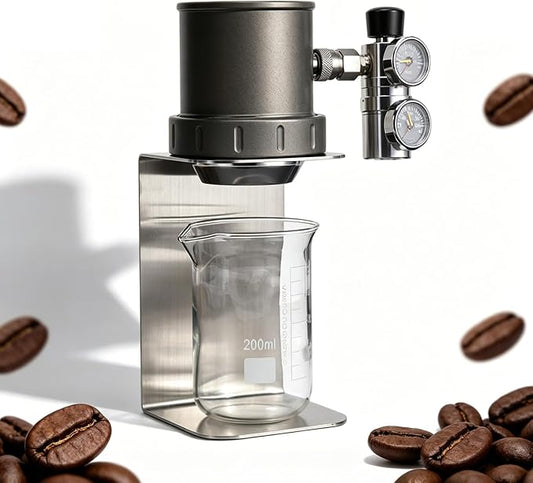 Pneumatic Coffee Machine, Portable Manual Air Pressure Coffee Maker, With Pressure Gauge,Working Pressure: 1-20 Bar (Alloy) by Unknown