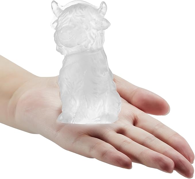 3D Highland Cow Ice Cube Tray Fun Shapes, Novelty Highland Cow Gifts, Holiday Stocking Stuffers for Men Women, Cute Highland Cattle Ice Mold for Whiskey,Cocktail,Bourbon