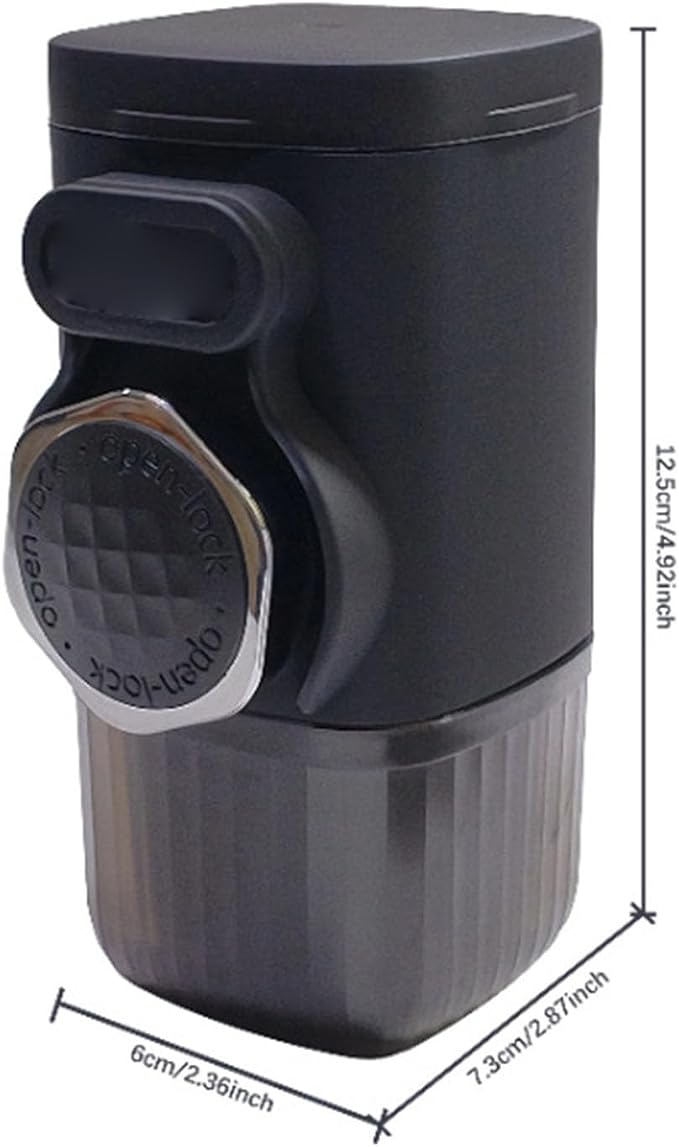 Kadimendium Portable Coffee Maker High Efficiency Manual Hand Press Coffee Machine for Travel Outdoor Home 304 Stainless Steel 1 Unit - Image 8