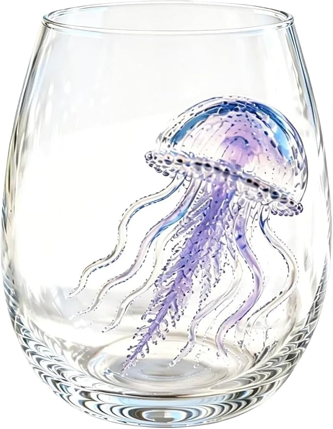 Artisan Blue Octopus Glassware Handmade 3D Ocean Decor Gift - Image 9