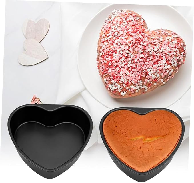Heart Shaped Baking Mold Detachable Cake Pan for Mousse and Chiffon Cakes Non-stick Aluminum Tray for Home Baking for Valentine Day and Special Occasions - Image 4