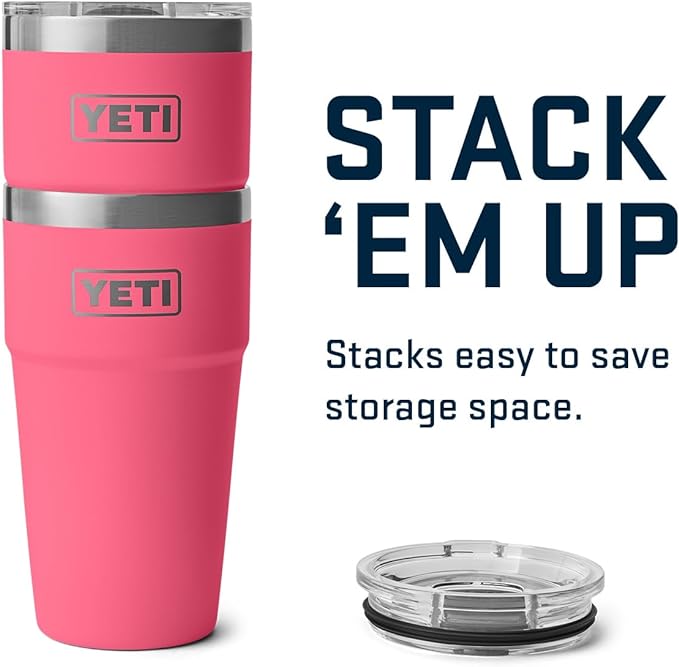 YETI Rambler 20 oz Stackable Tumbler, Stainless Steel, Vacuum Insulated with MagSlider Lid - Image 6