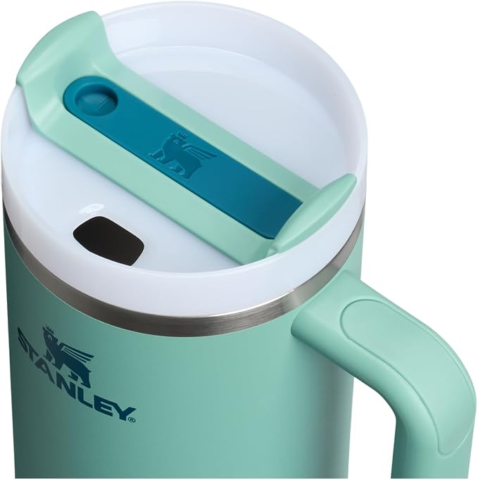 STANLEY Quencher H2.0 Flow State Tumbler, 40 oz, Spring Green | Handle and Straw | 3-Position Lid | Cup Holder Compatible for Travel | Insulated Stainless Steel Cup | BPA-Free - Image 2