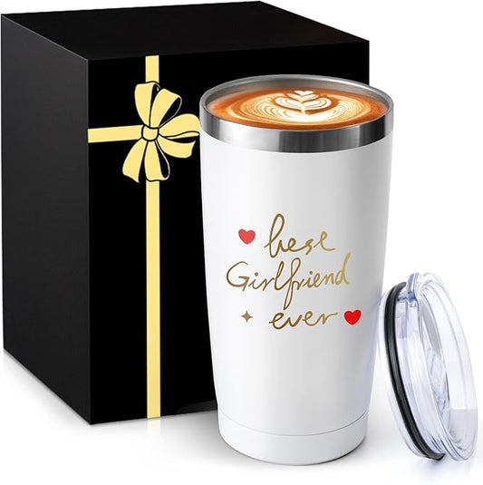 20 Oz Insulated Coffee Cups Car Travel With LIDS Unique Christmas Birthday Ideas For Women Useful Custom Gifts Stepmothers Valentines Moms Daughters Day Daughters-In-Law Busy Adults by MNZZ