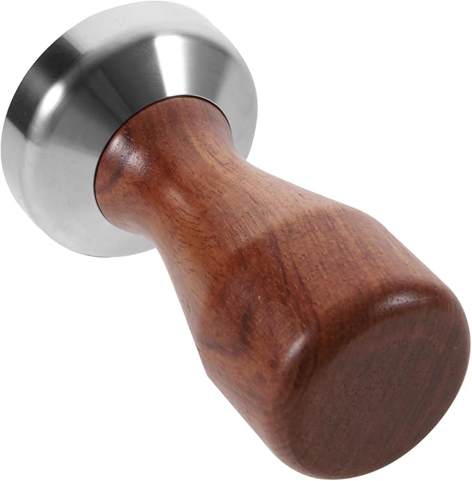 Espresso Tamper Stainless Steel Coffee Presser with Handle Flat Base Reusable Powder Press for Home and Professional Use