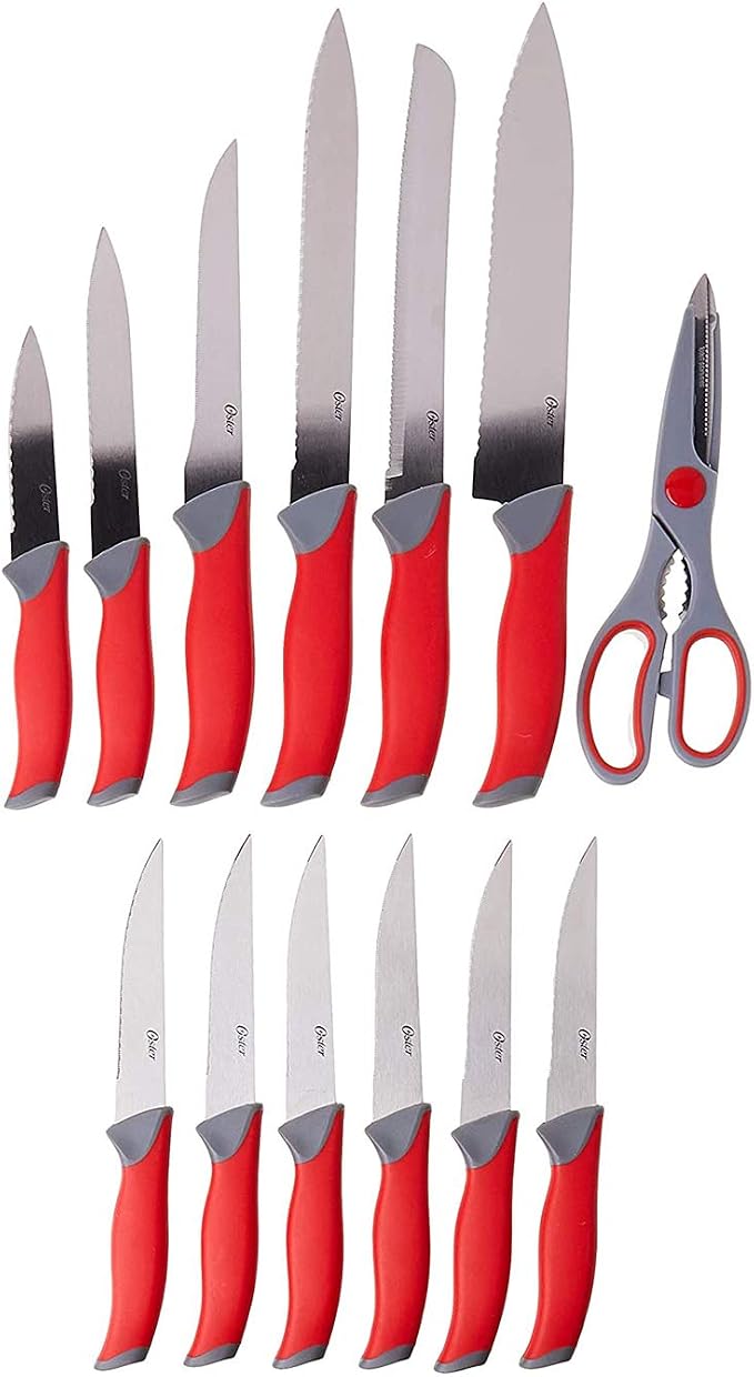 Oster Lindbergh 14 Piece Cutlery Set, Red - Image 4
