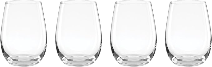 Oneida 896425 5 Oclock Stemless Wine Glasses, Set Of 4 by Oneida