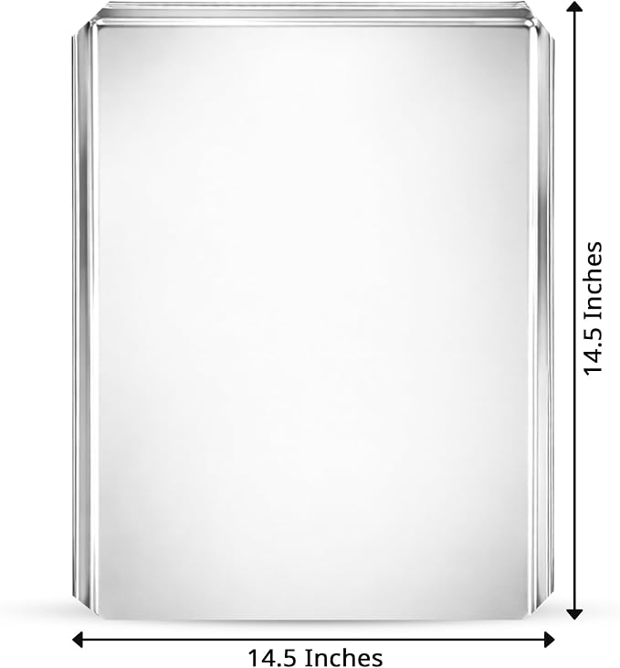 Stainless Steel Cookie Sheet | Durable Baking Tray | Rust-Resistant & Easy to Clean | Perfect for Cookies, Biscuits, Pastries & More - Image 3