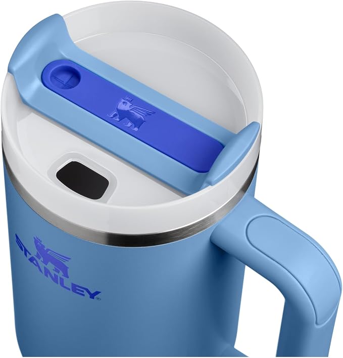 STANLEY Quencher H2.0 Flow State Tumbler, 40 oz, Blue Sky | Handle and Straw | 3-Position Lid | Cup Holder Compatible for Travel | Insulated Stainless Steel Cup | BPA-Free - Image 2