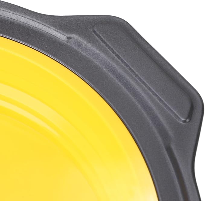 Silicone Cake Pan, Foldable Cake Pan Press Type Quick Release Heat for Layer Cake (Yellow) - Image 8