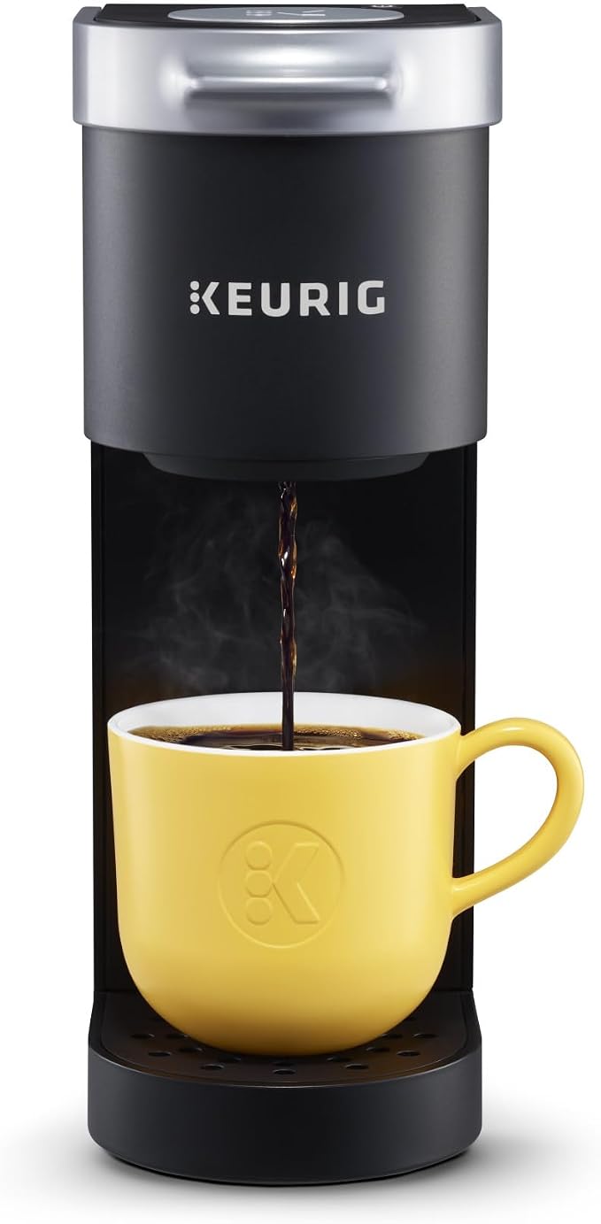 Keurig K-Mini Single Serve K-Cup Pod Coffee Maker, 6 to 12oz Brew size, with Cord Storage, Perfect for Small Spaces, Black | Cord Storage, Small Spaces by Keurig