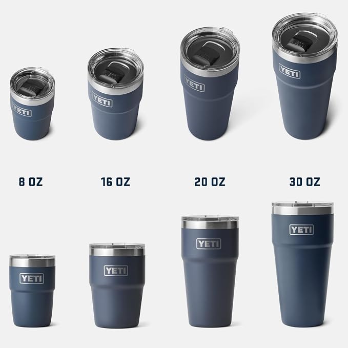 YETI Rambler 16 oz Stackable Tumbler, Vacuum Insulated, Stainless Steel with MagSlider Lid | Stackable - Image 8