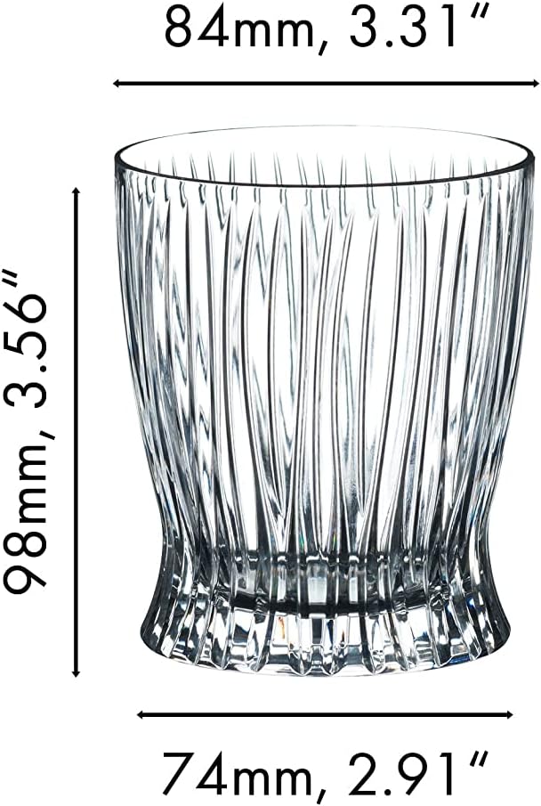 Riedel Fire Whisky, Set of 2 | 3.31" x 3.31" x 3.86" Glasses with Dynamic Flame-Like Decoration - Machine-Made & Dishwasher Safe for Neat Whisky - Image 4