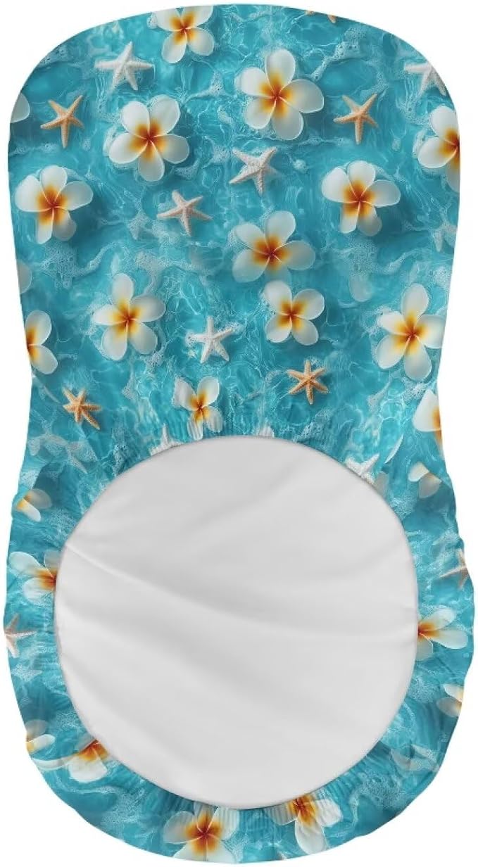 Sea Starfish Flower Soft Bar Stool Slipcovers Non Slip Waterproof Bar Stool Chair Covers with Elastic Band for Dining Room Chairs - Image 5
