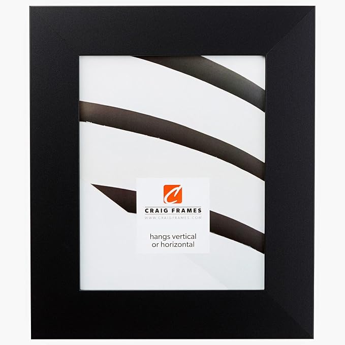 Craig Frames 22x28 Matte Black Picture Frame for Posters and Gallery Wall | Lightweight shatter resistant acrylic facing with a rigid backing board, made in the USA by CraigFrames