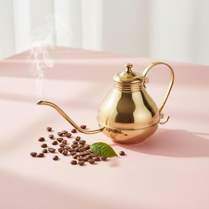 Coffee Kettle Gooseneck Kettle Pour Over Pot Teapot Carafe With Stream Spout And Handle Stainless Steel Construction Suitable for home coffee carts restaurants - Image 3