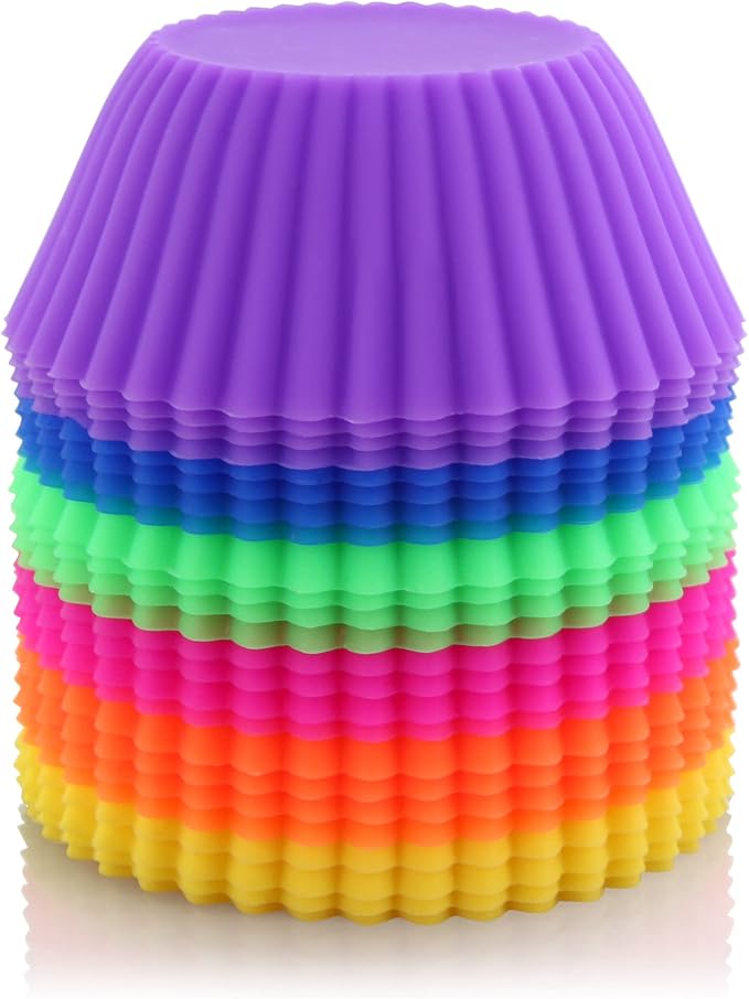 New Star Foodservice 44270 Reusable Silicone Baking Cups and Cupcake Liners, Set of 24 (Pack of 2) - Image 4