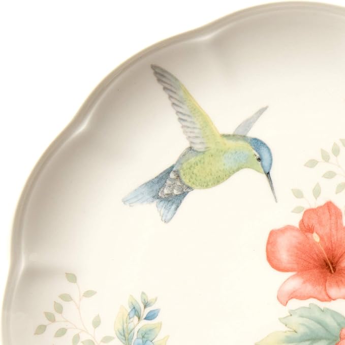 Lenox Dinnerware Set, Butterfly Meadow Flutter 12-Piece Set, Service For 4, Elegant White Porcelain, Dishwasher Safe, Chip Resistant, Plates And Bowls Sets, Home and Kitchen (Assorted, 12 Pieces) - Image 10