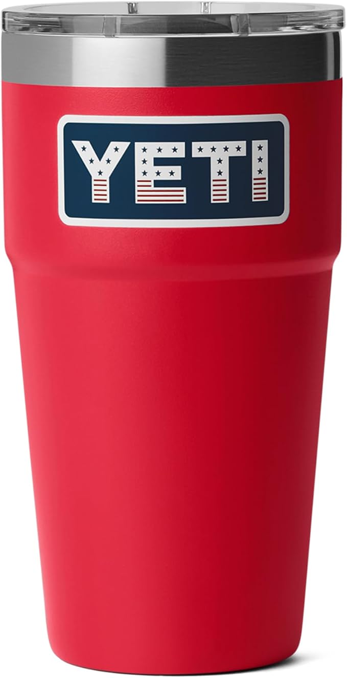 YETI Rambler 20 oz Stackable Tumbler, Stainless Steel, Vacuum Insulated with MagSlider Lid by YETI